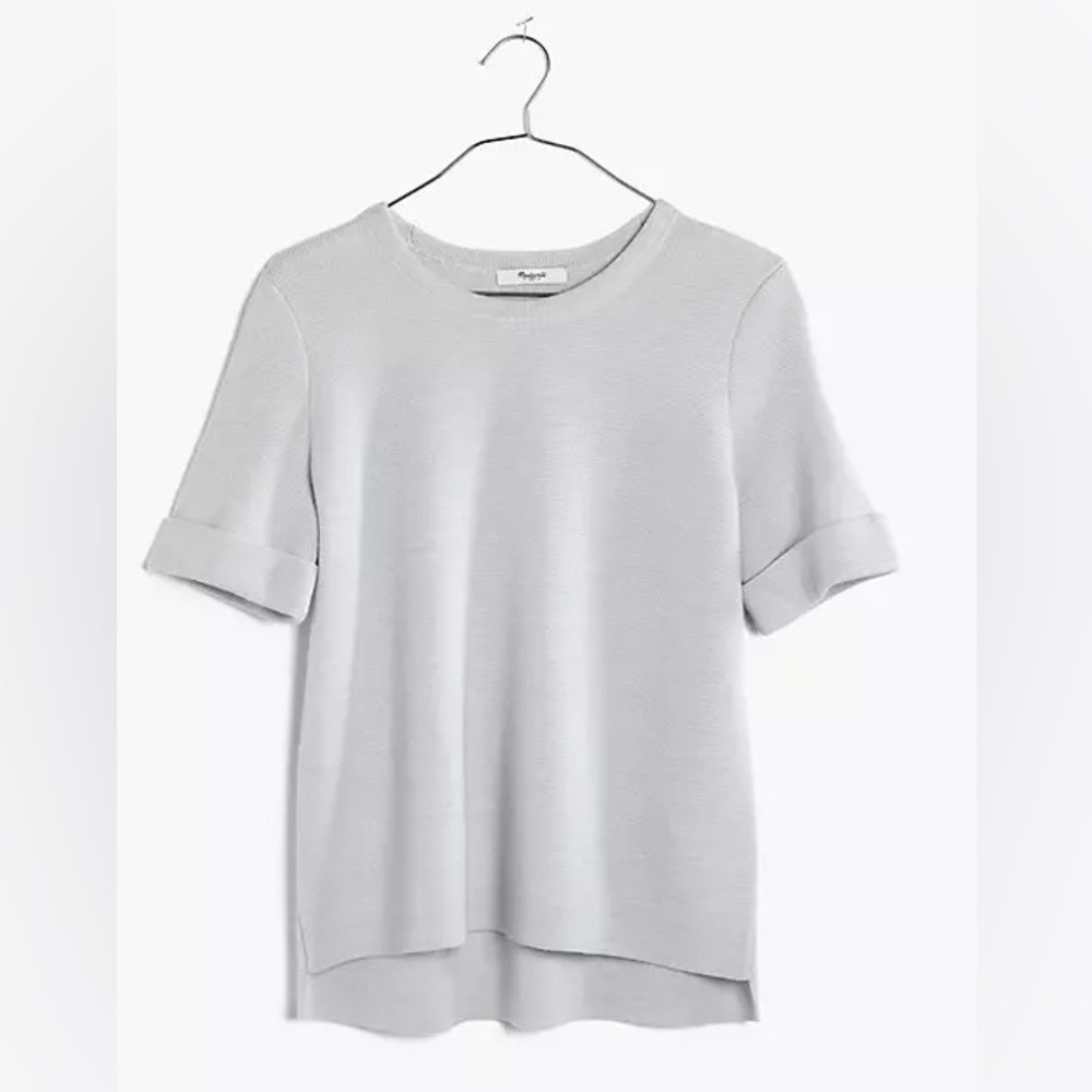 Madewell Short Sleeve Sweater Grey